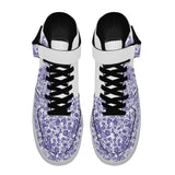 Lee's BLAZING Equil High Kicks - Cobalt Roses (White)